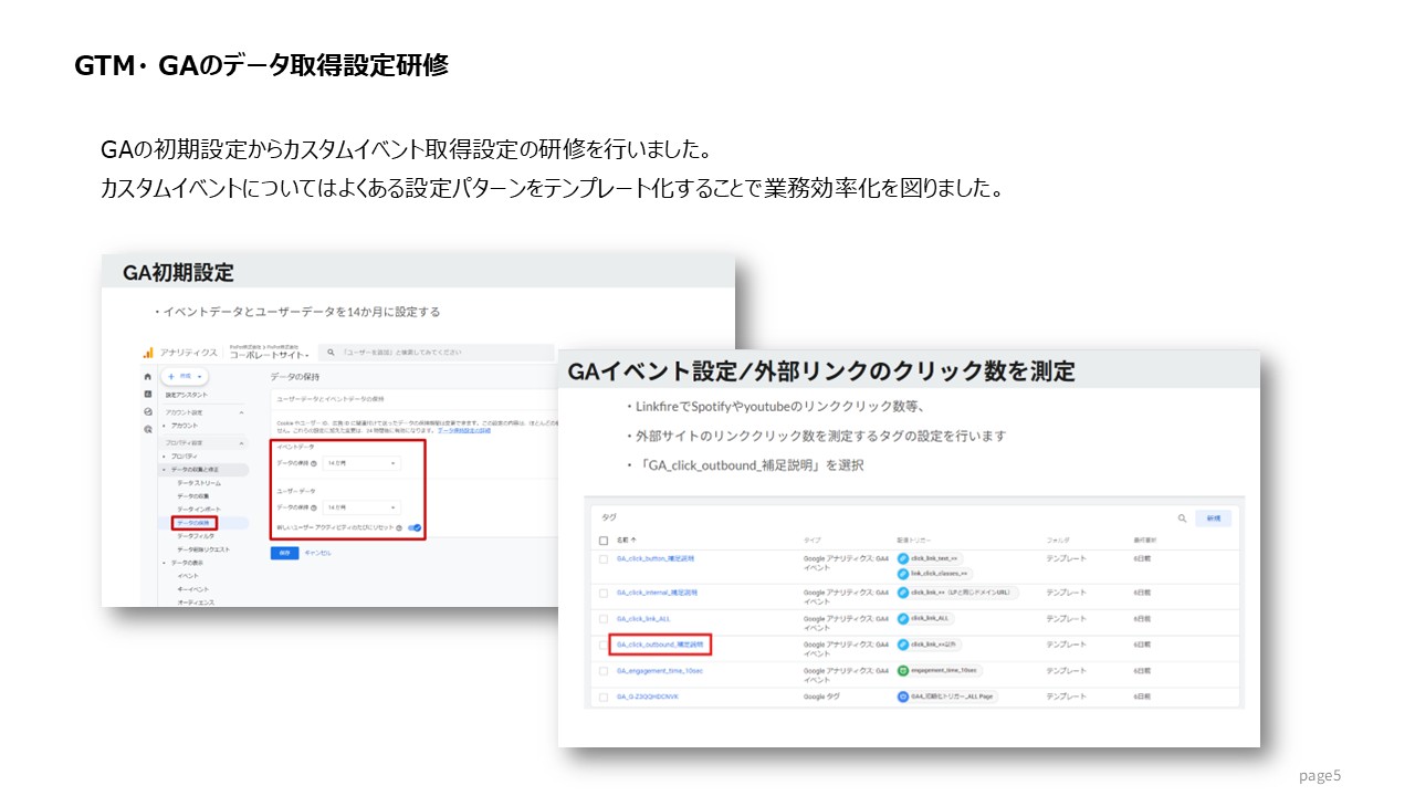 GTM・ GAのデータ取得設定研修